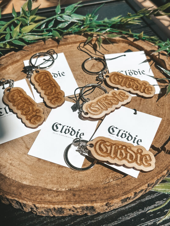 BRELOK DREWNIANY logo Clödie - obrazek 2