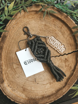 SMYCZ HANDMADE + brelok transparentny z logo Clödie