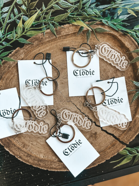 BRELOK TRANSPARENTNY logo Clödie - obrazek 2