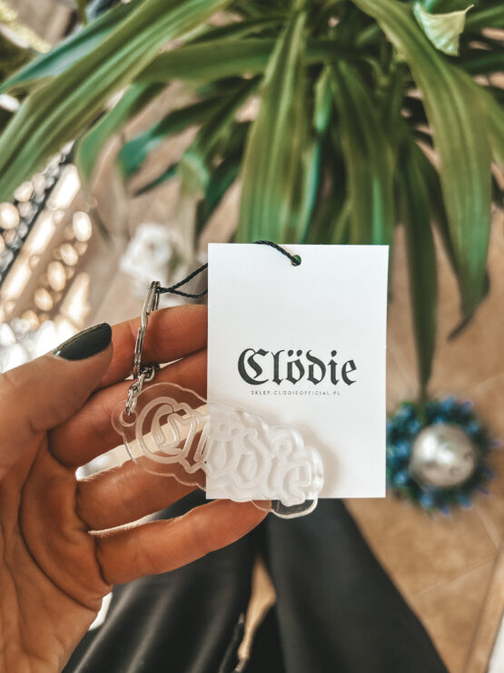 BRELOK TRANSPARENTNY logo Clödie - obrazek 3