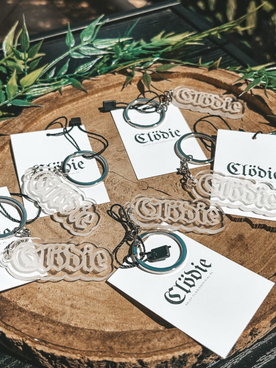BRELOK TRANSPARENTNY logo Clödie - obrazek 4