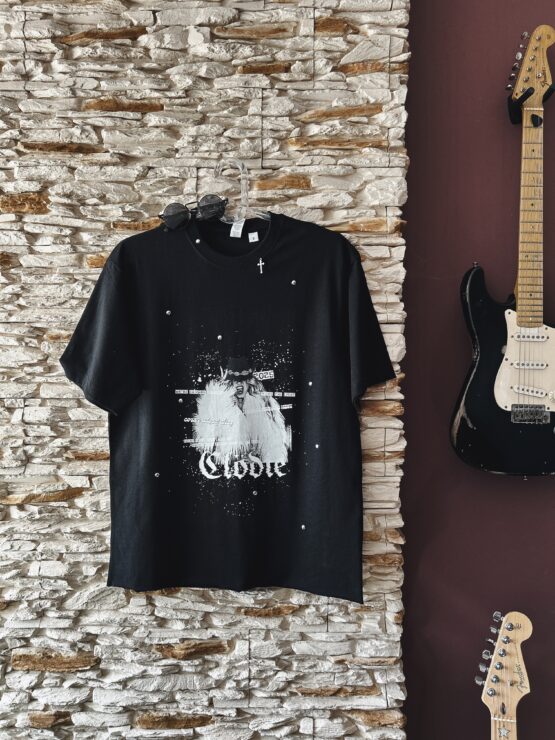 T-Shirt Clödie CUSTOM – REBEL– czarna - UNISEX - obrazek 5