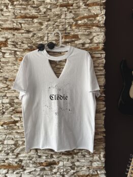 T-Shirt Clödie CUSTOM – White Noise – Biała