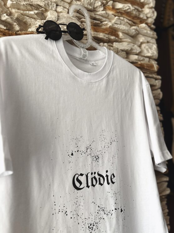 T-Shirt Clödie CUSTOM – White Noise – Biała - obrazek 7