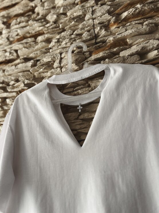 T-Shirt Clödie CUSTOM – White Noise – Biała - obrazek 5