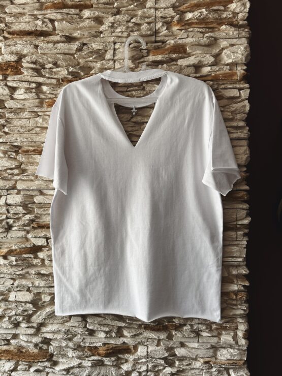 T-Shirt Clödie CUSTOM – White Noise – Biała - obrazek 8