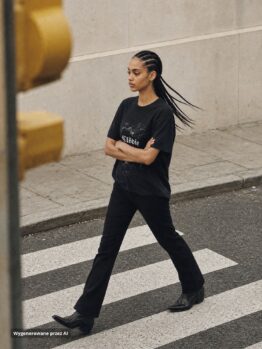T-Shirt Clödie – Black Splash – Czarna - UNISEX