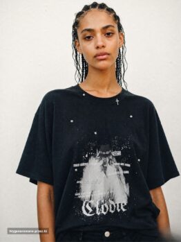 T-Shirt Clödie CUSTOM – REBEL– czarna - UNISEX