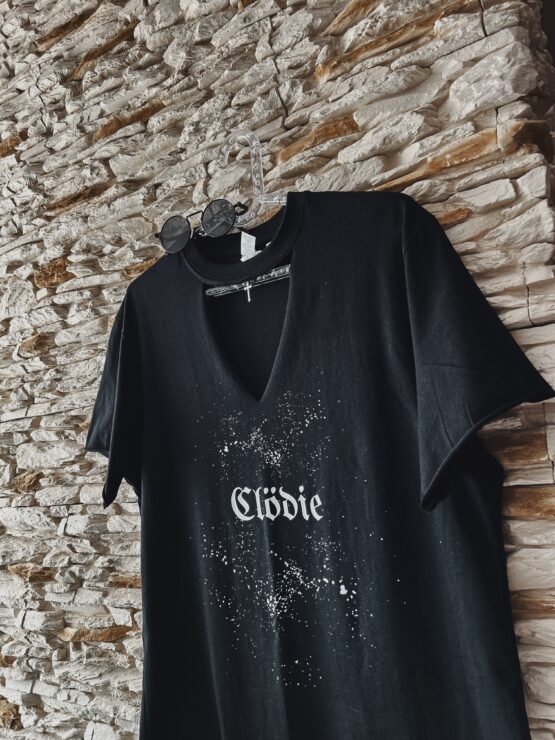 T-Shirt Clödie CUSTOM – Black Noise – czarna - obrazek 2
